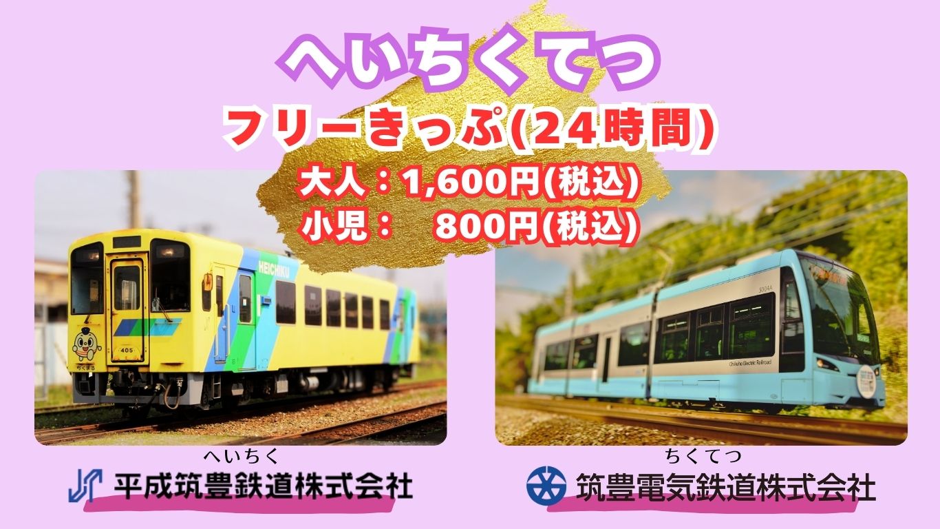 へいちくてつフリーきっぷ(24時間)