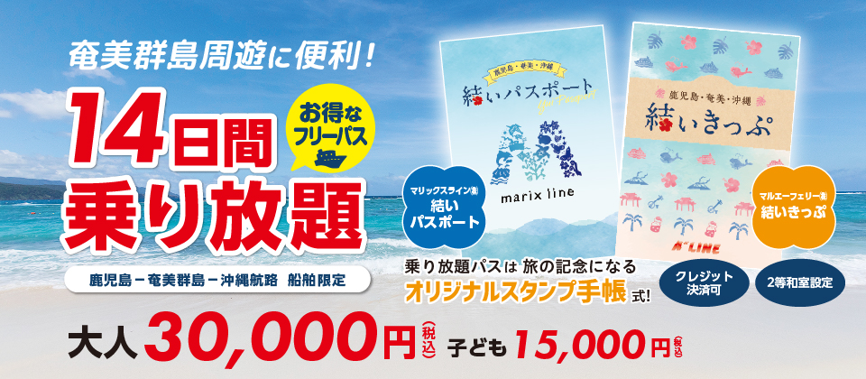 14日間 奄美群島周遊チケット