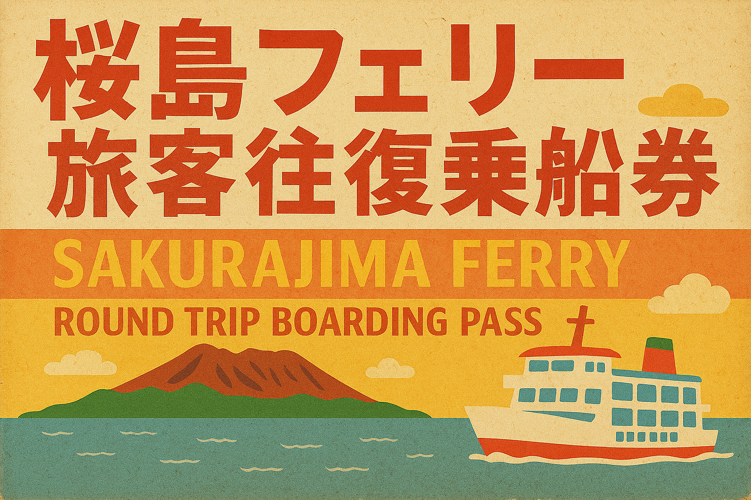 桜島フェリー旅客往復乗船券